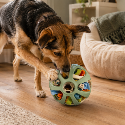 Interactive Snuffle Puzzle Ball for Dogs – Treat-Dispensing Enrichment Toy