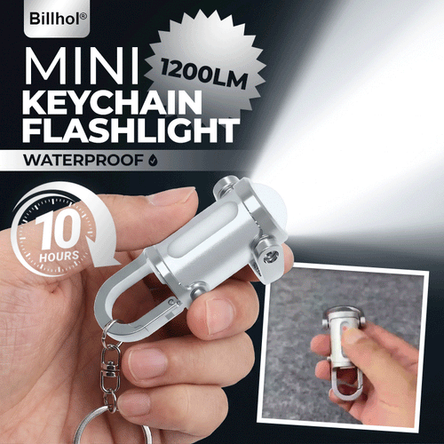 Billhol® 1200LM Super Bright Mini Keychain Flashlight Waterproof