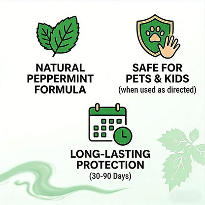 💥LAST DAY SALE 50%OFF💥🟢Healrize®Natural Peppermint Rodent Repellent Tablets – 10 Pack
