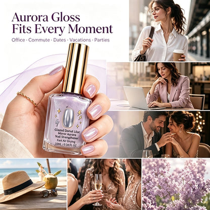 🎉💅 40% OFF !! ⏰ Lilac Glossy Nail Strengthener – Strengthen Weak Nails & Restore Natural Shine — Devareon®