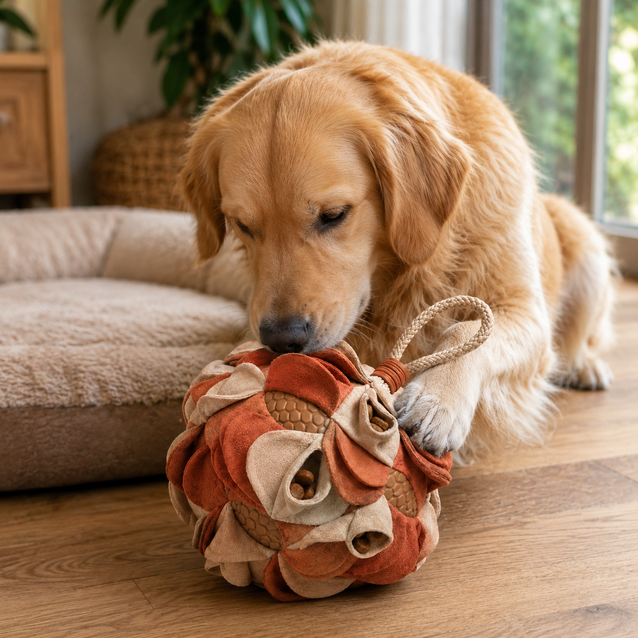 SnuffleBloom Interactive Treat Puzzle Ball