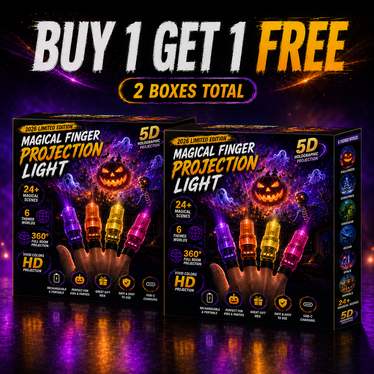 BUY 1 GET 1 FREE【8 PCS】 — Full Hands Set🙌