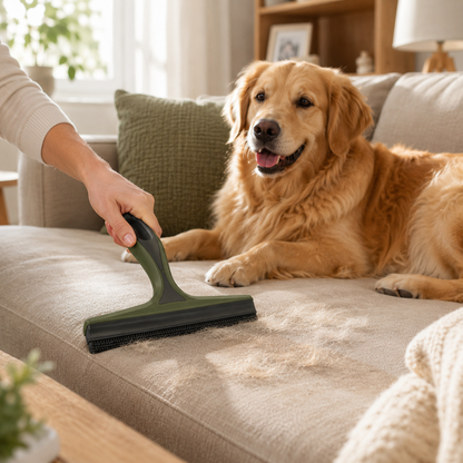 Reusable Pet Hair Remover Rake for Carpets & Furniture