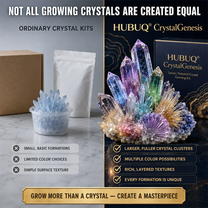 HUBUQ® CrystalGenesis — Luxury Textured Crystal Growing Kit