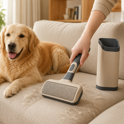 FurEase Self-Cleaning Pet Hair Remover Brush
