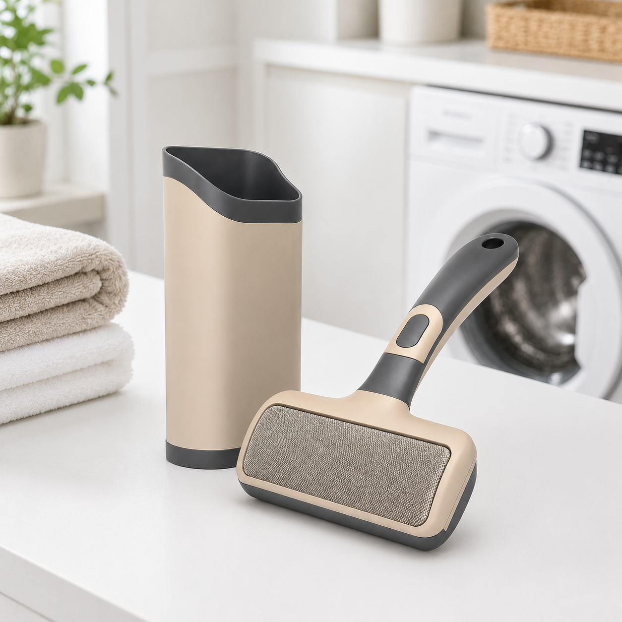FurEase Self-Cleaning Pet Hair Remover Brush