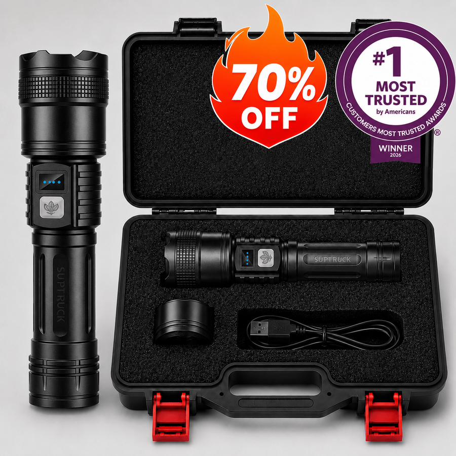 70% OFF — ENDS IN 2 HOURS Billhol® Super Bright Ultimate Survival Flashlight