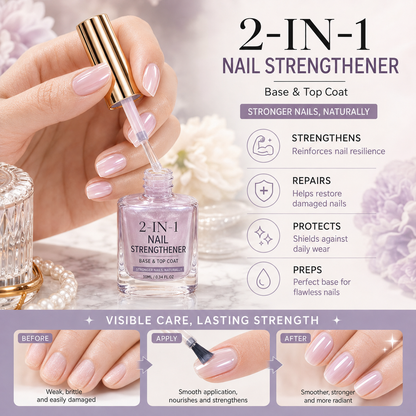 🎉💅 40% OFF !! ⏰ Lilac Glossy Nail Strengthener – Strengthen Weak Nails & Restore Natural Shine — Devareon®