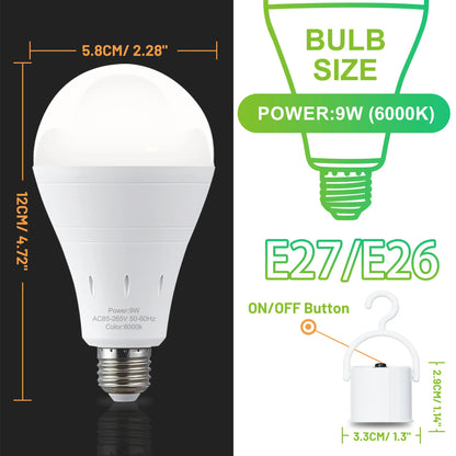 BVJ®🔥LAST DAY 70% OFF ✨ Rechargeable Emergency Light Bulbs – Stay Lit During Outages