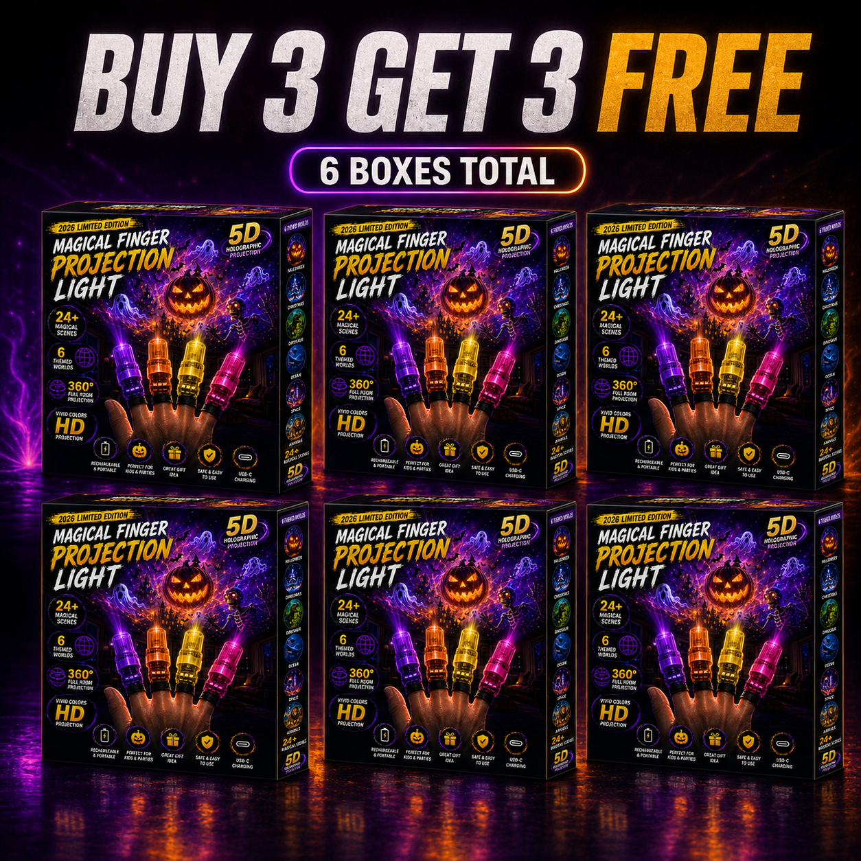 BUY 3 GET 3 FREE【24 PCS】 — Mega Party Set 🎉🎃👻☠️🤡