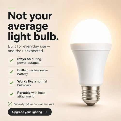 BVJ®🔥LAST DAY 70% OFF ✨ Rechargeable Emergency Light Bulbs – Stay Lit During Outages