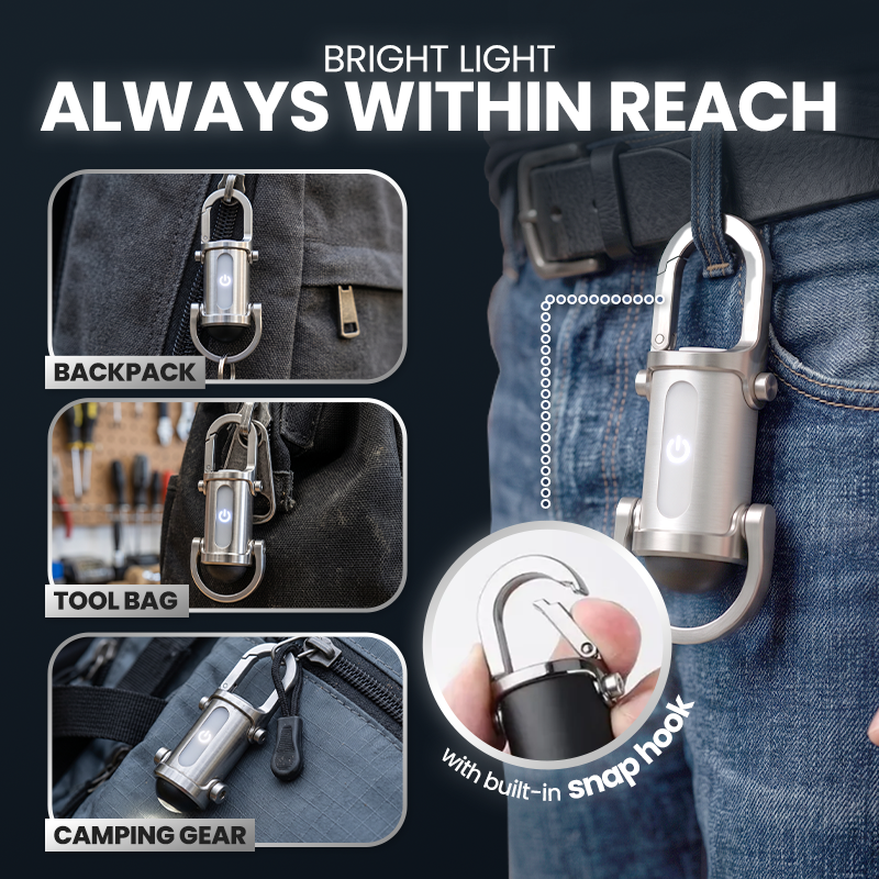Billhol® 1200LM Super Bright Mini Keychain Flashlight Waterproof