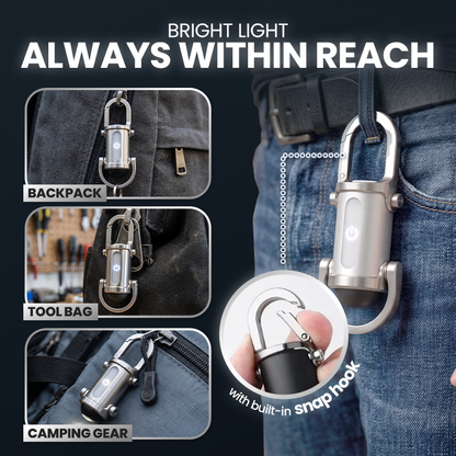 Billhol® 1200LM Super Bright Mini Keychain Flashlight Waterproof