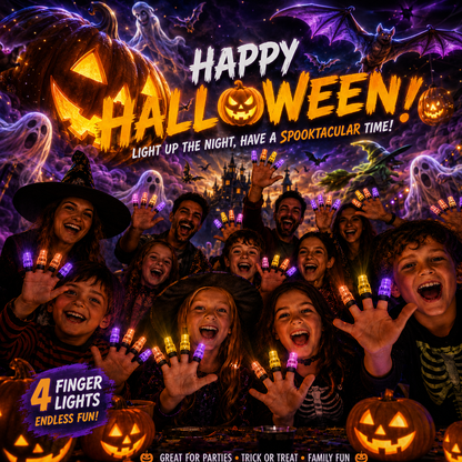 Billhol® 🎃2026 Magic Finger Projection Light-Halloween Limited Edition👻 Create 24+ Immersive Scenes Across 6 Themed Worlds