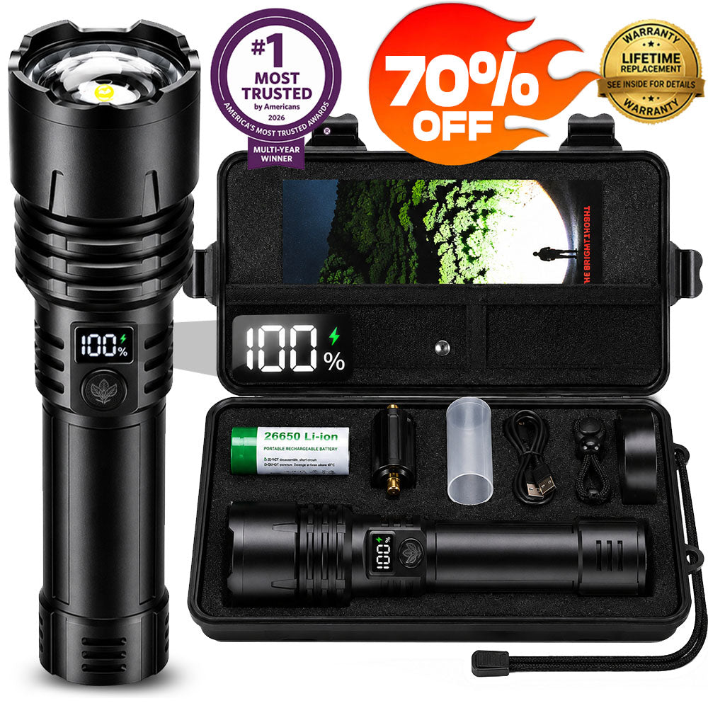 70% OFF — ENDS IN 2 HOURS Billhol® Super Bright Ultimate Survival Flashlight