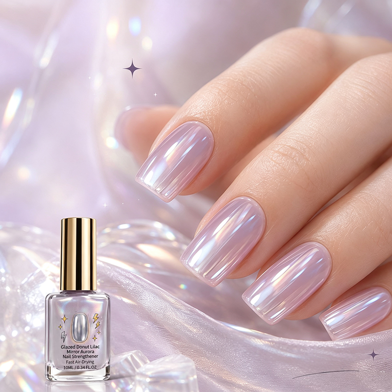 🎉💅 40% OFF !! ⏰ Lilac Glossy Nail Strengthener – Strengthen Weak Nails & Restore Natural Shine — Devareon®